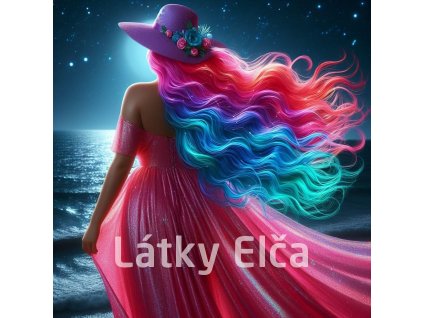 Panel kočárkovina - duhová dáma 4