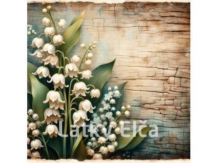 Panel kočárkovina - konvalinky