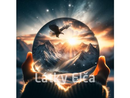 Panel kočárkovina - orel v horách