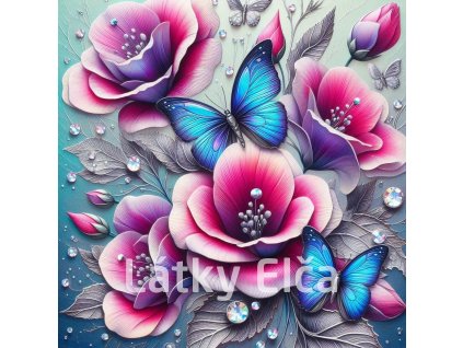 Panel kočárkovina - květ 2