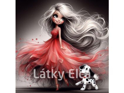 Panel kočárkovina - dívka a pes 3