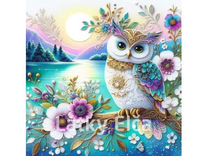 Panel bavlna - sova 2