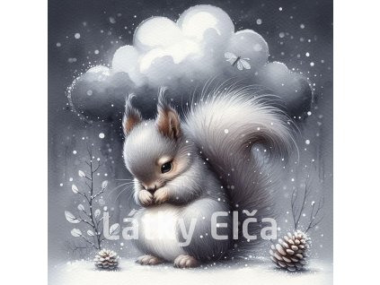Panel bavlna - veverka 2