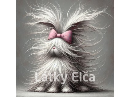 Panel bavlna - zajíček a mašle