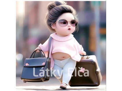 Panel bavlna - plnoštíhlá dívka