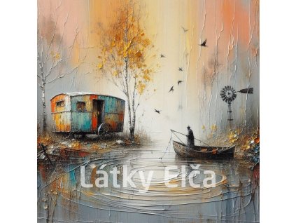 Panel bavlna - rybář