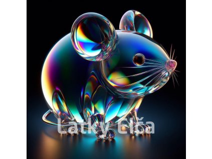 Panel kočárkovina - myška skleněná