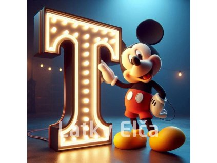 Panel kočárkovina - písmeno T Miki