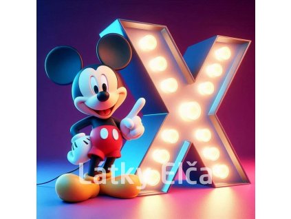 Panel kočárkovina - písmeno X Miki