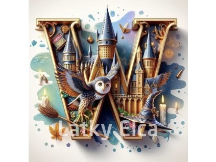 Panel kočárkovina - písmeno W bradavice