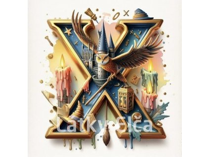 Panel kočárkovina - písmeno X bradavice