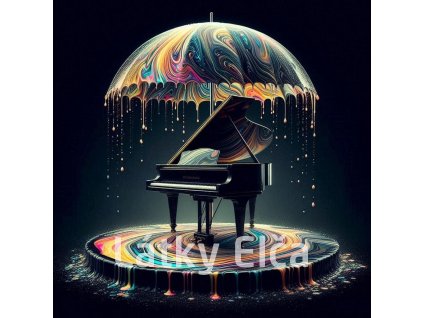 Panel kočárkovina - klavír pod deštníkem