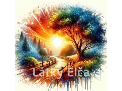 Panel kočárkovina - západ slunce