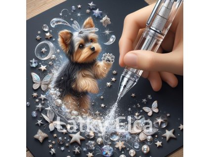 Panel kočárkovina - Yorkshire a motýl