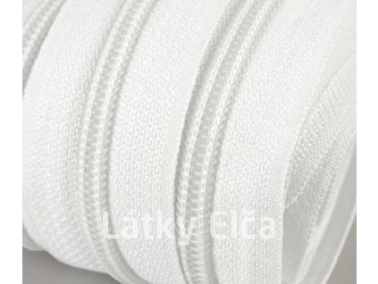 217 zip spiralovy nekonecny pas 5mm bily metraz