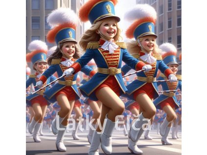 Panel kočárkovina - mažoretky 1