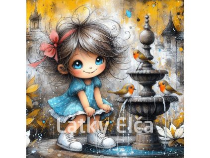 holčička a fontána 3