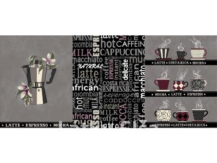 Vaflovina - utěrkovina mocha 3x panel (šířka 150cm) - 2.JAKOSTI