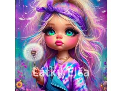 holčička s pampeliškou 1