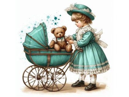 děvčátko a kočárek 3