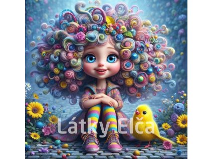 holčičkaa modro růžové vlásky 3