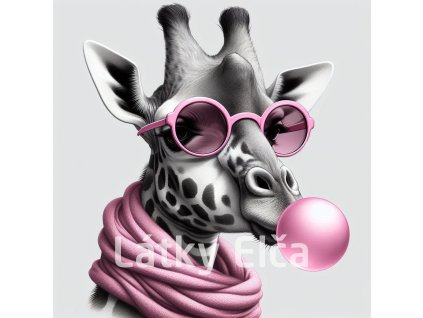 žirafa s bublinou 1