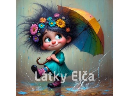 holčička a děštník 2