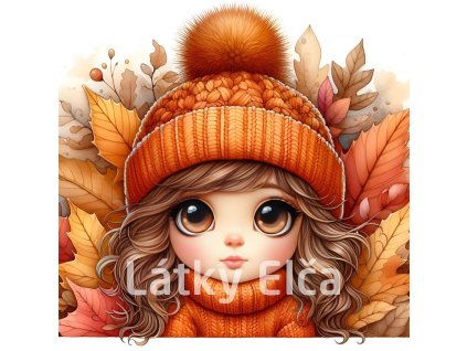 dívka s oranžovou čepicí 2