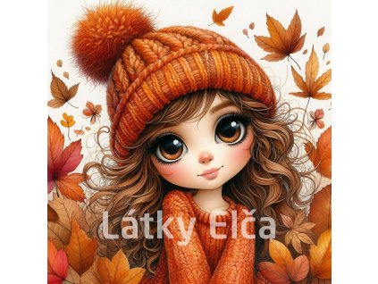 dívka s oranžovou čepicí 3
