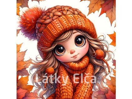 dívka s oranžovou čepicí 4
