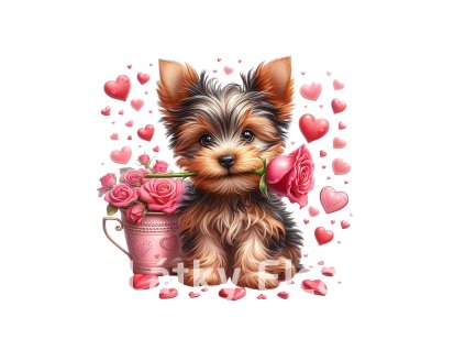 Panel yorkshire terrier love 2