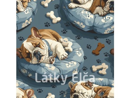 morgoth 55440 Seamless pattern of French Bulldogs sleeping in 0eeaff96 edfa 4874 84ca 086e058d9a47 1