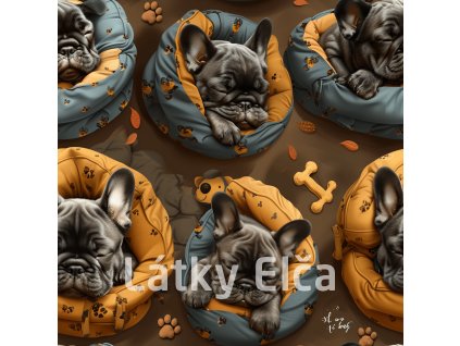 morgoth 55440 Seamless pattern of French Bulldogs sleeping in 0eeaff96 edfa 4874 84ca 086e058d9a47 2