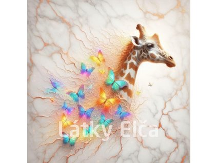 žirafa a motýl 2