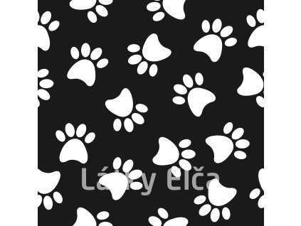 tlapky bílé na černé 2