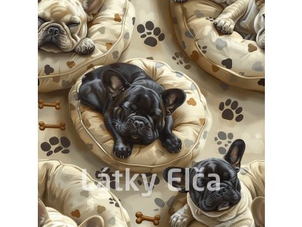 morgoth 55440 Seamless pattern of French Bulldogs sleeping in b6aafe66 e1ac 4158 8015 8b5c8afdbd34 1