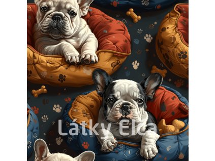 morgoth 55440 Seamless pattern of French Bulldogs sleeping in d0b94938 de93 4b3e 85c7 8dc85656d9a4 2