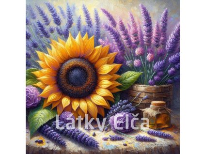 slunečnice s levandulí 7