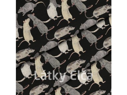 3073 kocarkovina krysy na cerne