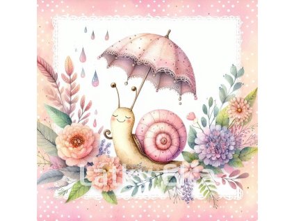 šnek s deštníkem 1