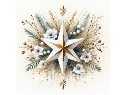 vánoční betlémská hvězda 9