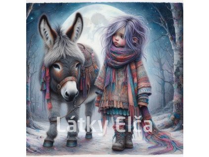 dívka a oslík 2