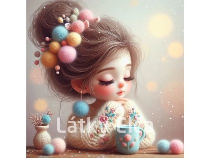 dívka a klubíčka 2