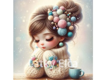 dívka a klubíčka 3