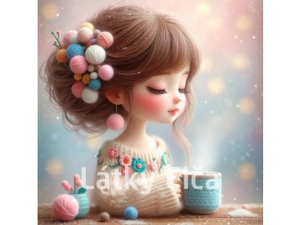 dívka a klubíčka 4