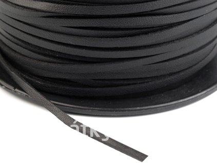 Řemínek imitace kůže šíře 2,5-3 mm - černá