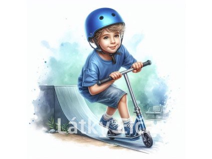 kluk na koloběžce 1