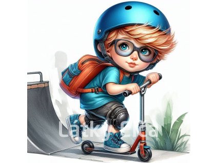 kluk na koloběžce 4