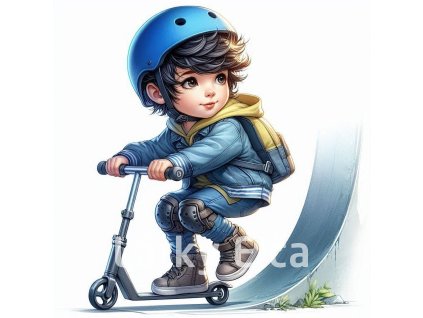 kluk na koloběžce 5