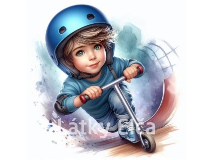 kluk na koloběžce 9